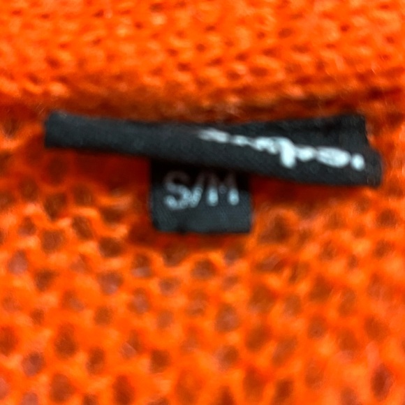 WOODEN SHIPS Open front cardigan.  Orange size Small/Medium - Picture 7 of 8